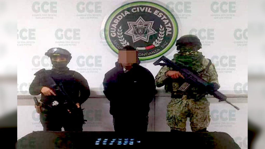 Guardia Civil y Sedena desmantelan probable punto de venta de droga en San Luis Potosí