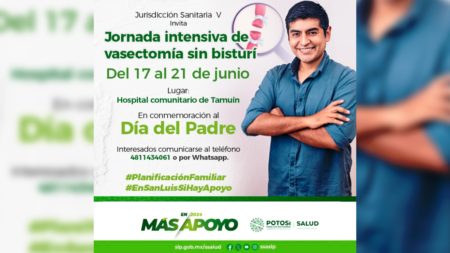 Realizarán Jornada de vasectomía sin bisturí en Hospital Comunitario de Tamuín