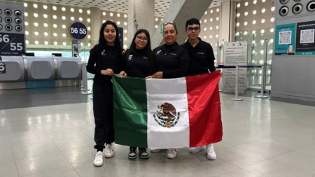 Alumnos del CBTis 46 representan a México en evento científico internacional en Brasil