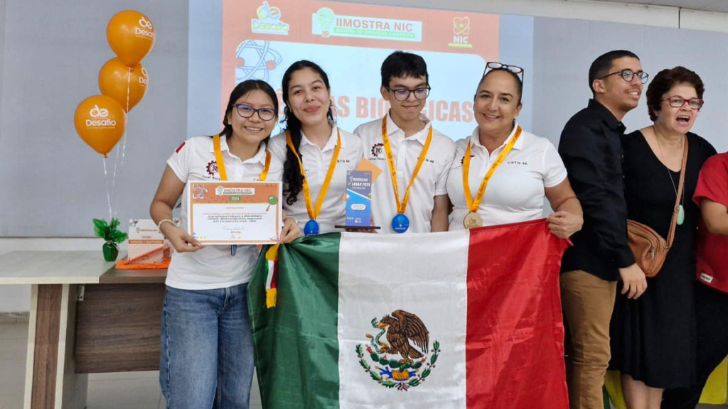 Estudiantes del CBTis 46 viajarán a Barcelona tras ganar concurso de ciencias en Brasil