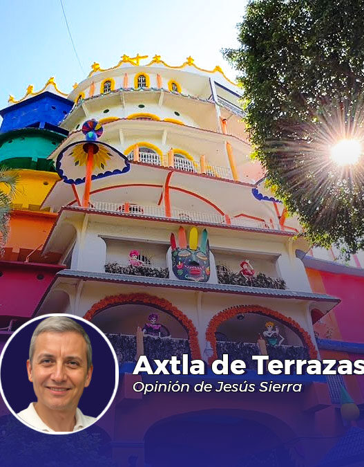 Axtla de Terrazas, columna de Jesús Sierra Acuña