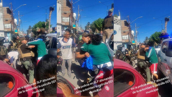 Denuncian abuso de autoridad de policías de Soledad de Graciano Sánchez