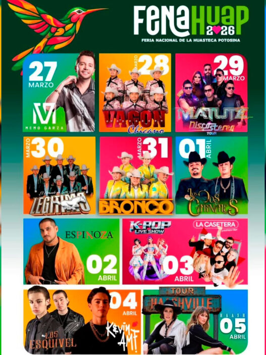 Fenahuap 2026: artistas, fechas y cartelera completa en Ciudad Valles