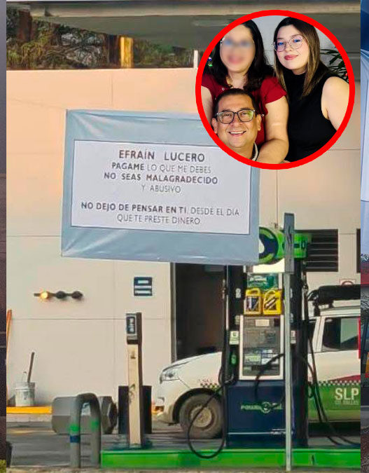 Exhiben con lonas a padre de regidora por presunta deuda en Ciudad Valles