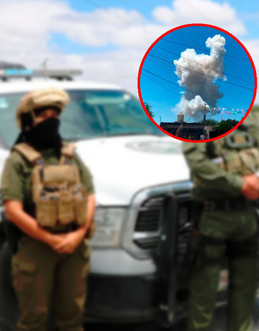 Presunto coche bomba mata a tres agentes de la Guardia Civil Estatal en San Luis Potosí
