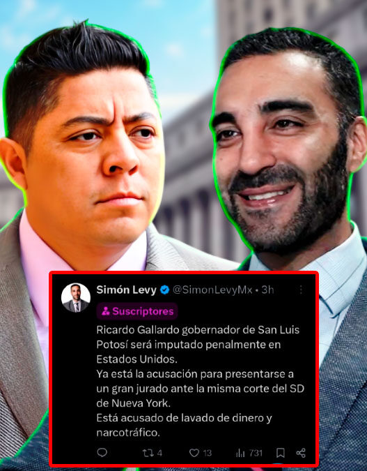 Simón Levy: Ricardo Gallardo será acusado en Estados Unidos por narcotráfico