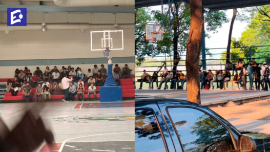 ¡Sin aulas! Estudiantes del TecNM Ciudad Valles toman clases en canchas y gimnasio